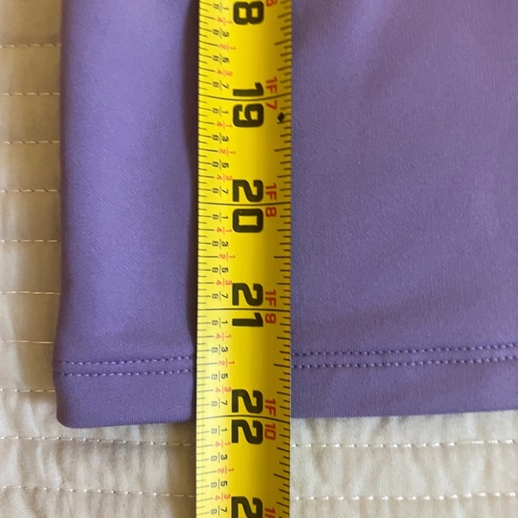 Under Armour Pullover 1/2 Zip Long Sleeve Heatgear Purple - Size JM - Picture 6 of 10